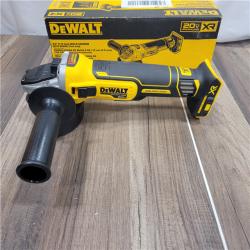 AS-IS DeWalt DCG405B 20V Max XR 4.5-Inch Slide Switch Small Angle Grinder (Tool Only)