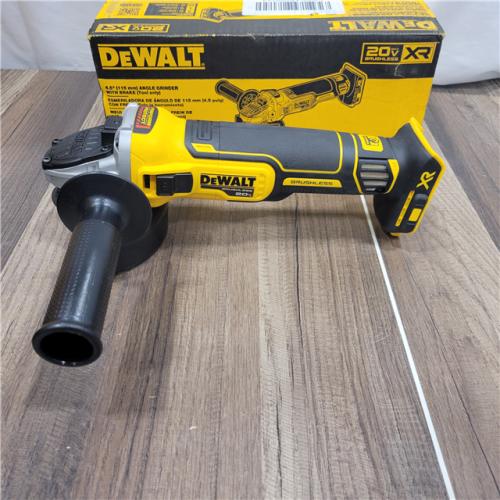 AS-IS DeWalt DCG405B 20V Max XR 4.5-Inch Slide Switch Small Angle Grinder (Tool Only)