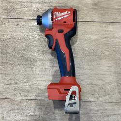 AS-IS Milwaukee  M18 18-Volt Lithium-Ion Brushless Cordless 1/4 in. Compact Impact Driver with M18 5.0Ah Battery and Charger