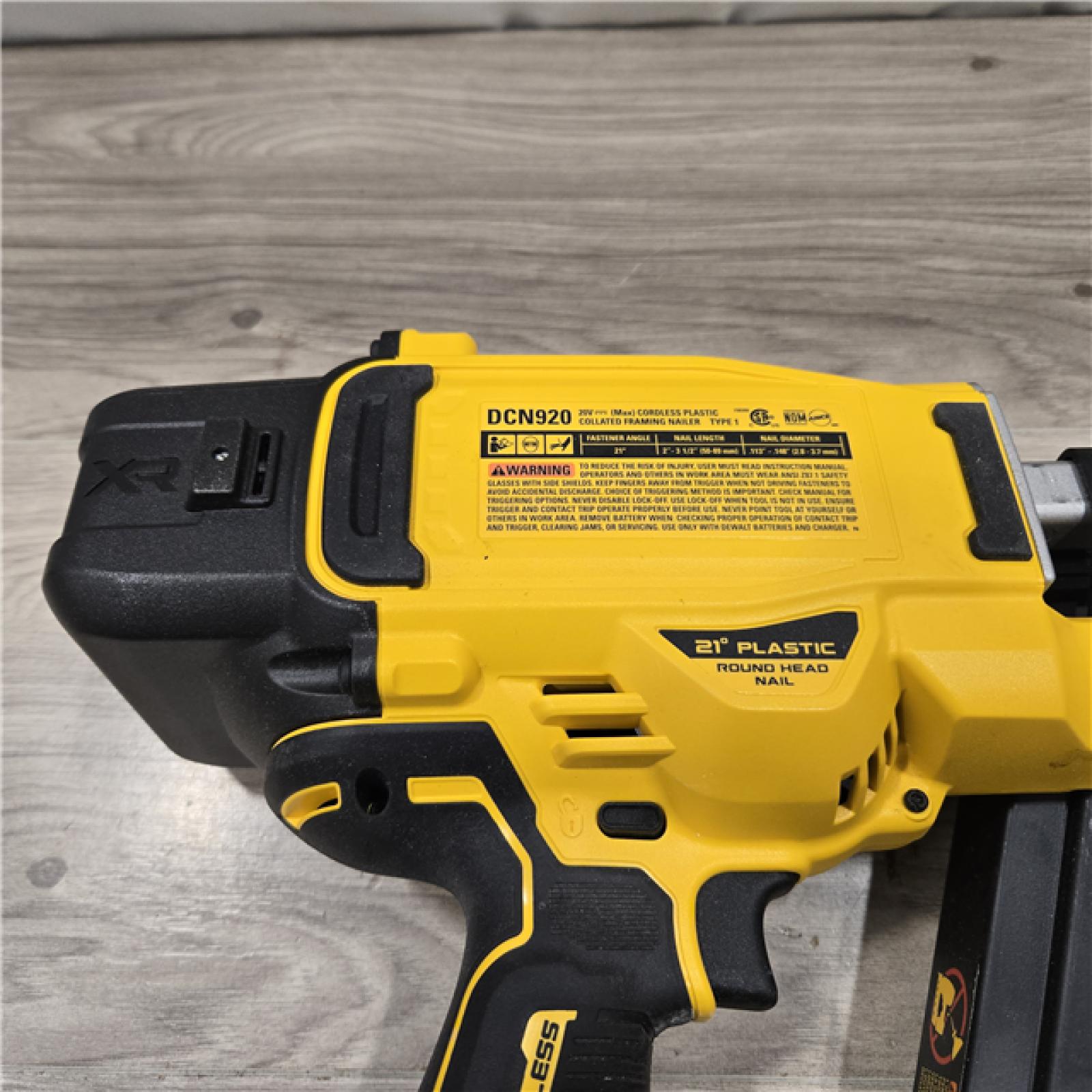 AS-IS DEWALT 20-Volt 21° Cordless Framing Nailer (Tool-Only)