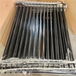 Phoenix Fencer Wire 6 ft. x 6 ft. Heavy Duty Spaced Bar Flat Top Flat Metal Fence Panel  Anti-Rust Garden Fence Panel Pallet (20-Panels)