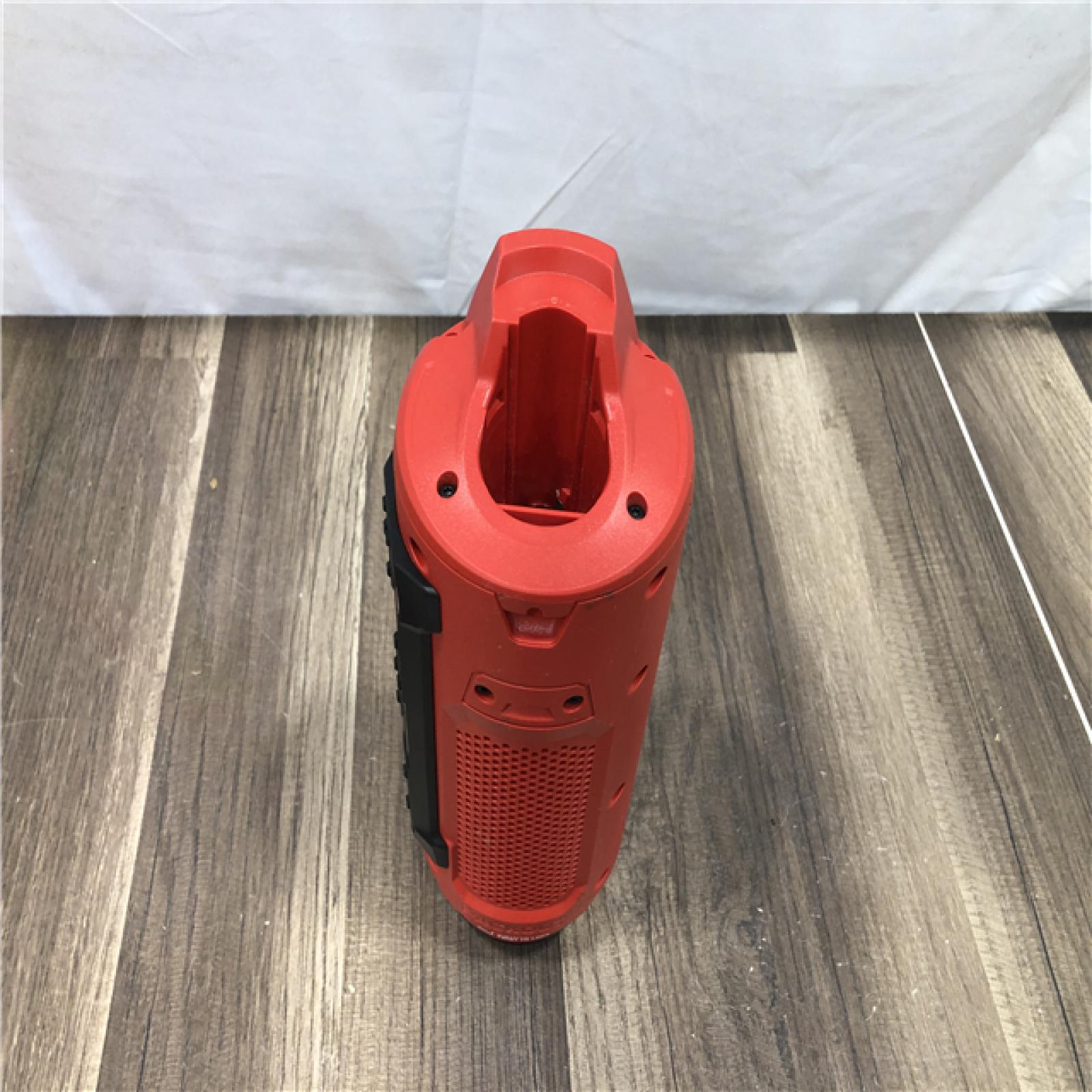 AS-IS Milwaukee 12-Volt Lithium-Ion Cordless Bluetooth Jobsite Speaker with PACKOUT Compatibility