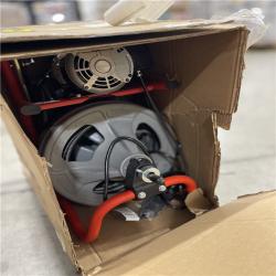 AS-IS - RIDGID K-400 Drain Cleaning Snake Auger Machine  C-45 IW 1/2 in. x 75 ft. Cable inside Drum