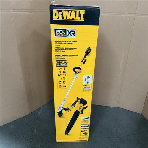 California NEW DeWalt Brushless Folding String Trimmer and Axial Blower Combo Kit, includes (1) Battery & Charger