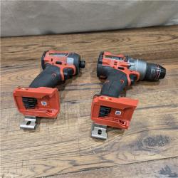 AS-IS MILWAUKEE M18 FUEL 18V Lithium-Ion Brushless Cordless Hammer Drill and Impact Driver Combo Kit (2-Tool) with 2 Batteries