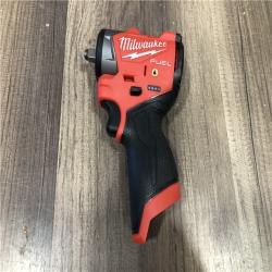 AS-IS Milwaukee FUEL 12V Lithium-Ion Brushless Cordless 3/8 in. Sub Compact Impact Wrench