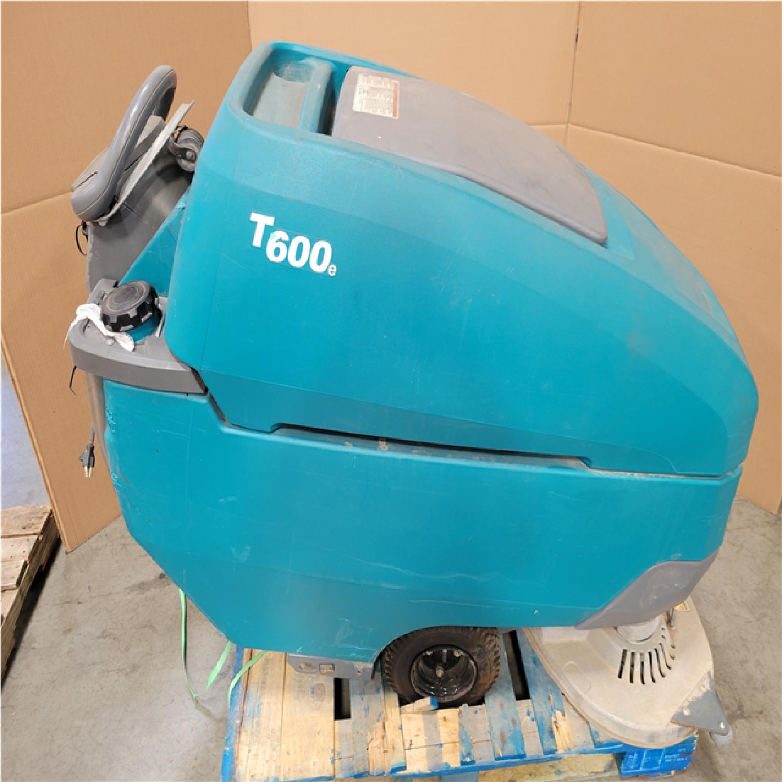 CALIFORNIA AS-IS TENNANT T600E WALK BEHIND FLOOR SCRUBBER