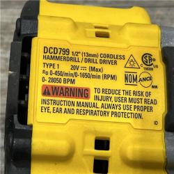 AS-IS DEWALT ATOMIC 20V Lithium-Ion Cordless 1/2 in. Hammer Drill Kit
