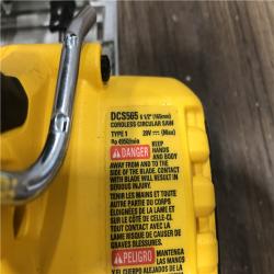 AS-IS DEWALT 20V MAX Cordless Brushless 6-1/2 in. Sidewinder Style Circular Saw (Tool Only)