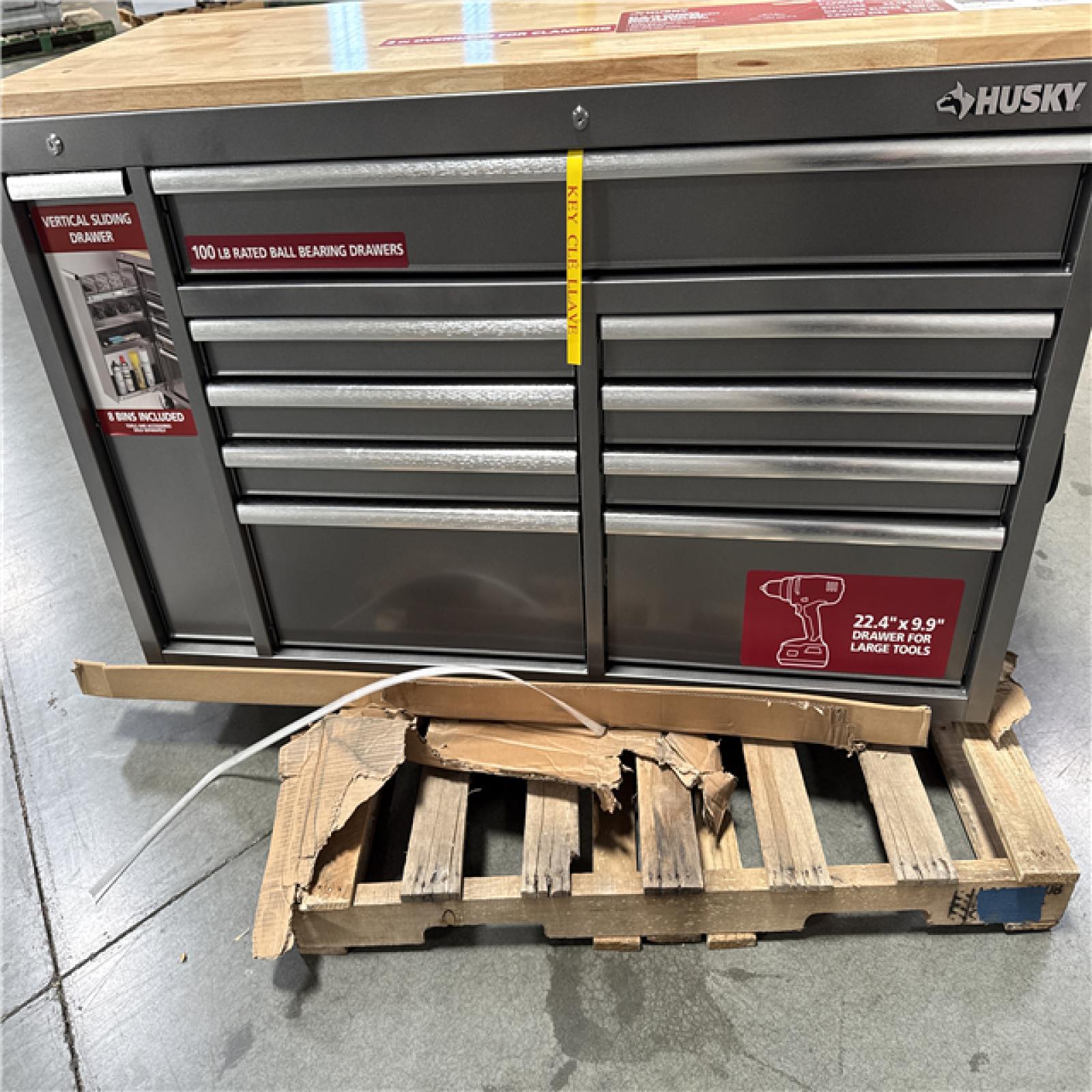 California AS-IS HUSKY 61 in. 10-Drawer Mobile Workbench