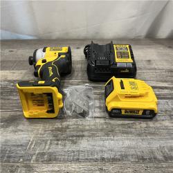 AS-IS DEWALT Atomic 20V Max Lithium-Ion Brushless Cordless Compact 1/4 in. Impact Driver Kit