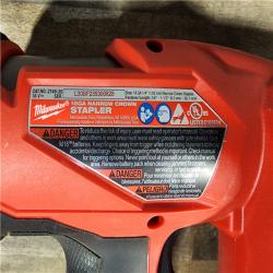 HOUSTON LOCATION - AS-IS MILWAUKEE FUEL 18-Volt Lithium-Ion Brushless Cordless 18-Gauge 1/4 in. Narrow Crown Stapler (Tool-Only)