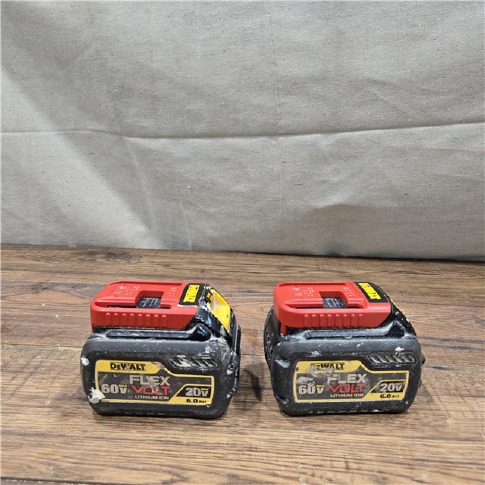 AS-IS DEWALT FLEXVOLT 20V/60V MAX Lithium-Ion 6.0Ah Battery Pack (2 Pack)