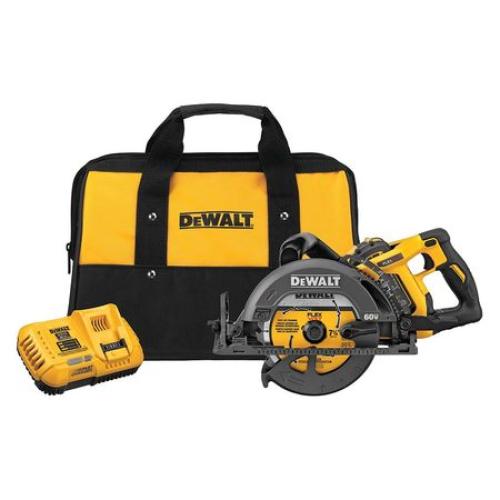 NEW! - DEWALT 60V FLEXVOLT MAX Lithium-Ion 7-1/4 Brushless Cordless Wormdrive Style Circular Saw Kit 9.0 Ah