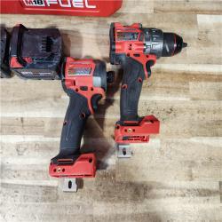HOUSTON LOCATION - AS - IS Milwaukee FUEL 18V Lithium-Ion Brushless Cordless Hammer Drill and Impact Driver Combo Kit
