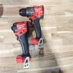 HOUSTON LOCATION - AS-IS (APPEARS LIKE NEW) Milwaukee  FUEL 18V Lithium-Ion Brushless Cordless Hammer Drill and Impact Driver Combo Kit