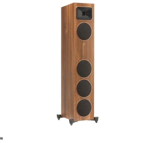 NEW! - MartinLogan - Motion Foundation F2 3-Way Floorstanding Speaker with 5.5” Midrange and Triple 6.5” Bass Drivers (Each) - Walnut