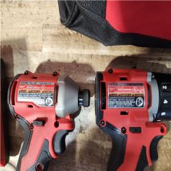Houston  Location AS-IS Milwaukee 18V Lithium-Ion Brushless Cordless Compact Drill/Impact Combo Kit
