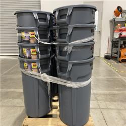 DALLAS LOCATION -  Rubbermaid Commercial Products BRUTE 32 Gal. Grey PALLET -(16 UNITS)