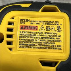 AS-IS DEWALT ATOMIC 20V MAX Cordless Brushless Oscillating Multi Tool Kit