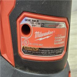 AS-IS Milwaukee 18V Lithium-Ion Cordless 5 in. Random Orbit Sander (Tool-Only)