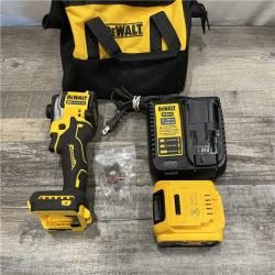 AS-IS DEWALT ATOMIC 20V MAX Lithium-Ion Cordless 1/4 in. Brushless Impact Driver Kit