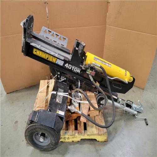 CALIFORNIA AS-IS CHAMPION PRO 40 TON LOG SPLITTWR W/ 338CC MOTOR