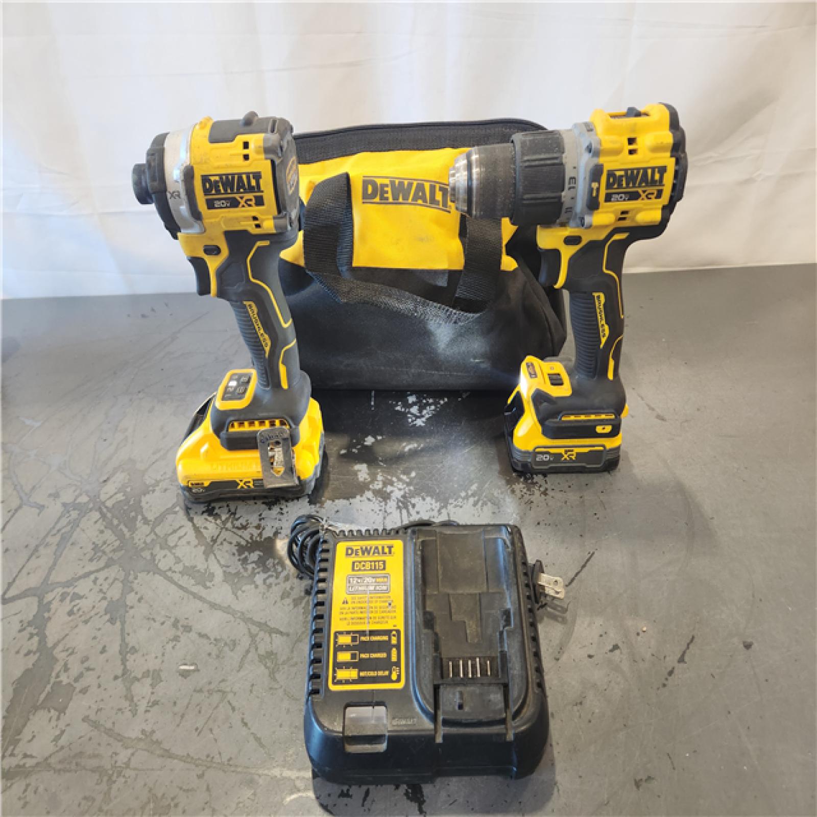 AS-IS- DEWALT 20V XR Lithium-Ion Cordless 2-Tool Combo Kit