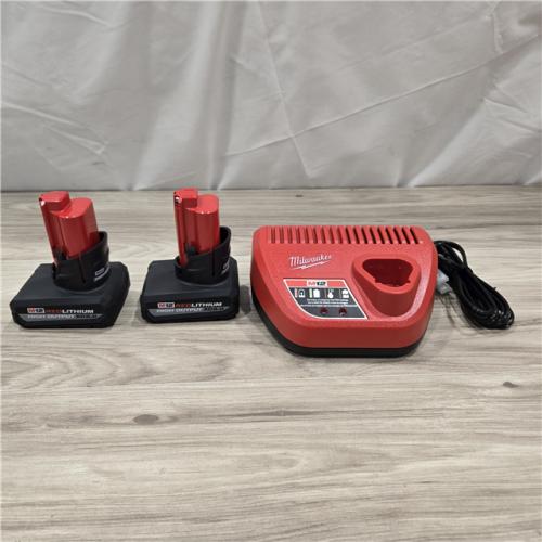 AS-IS Milwaukee M12 12V Lithium-Ion High Output XC5.0 Starter Kit
