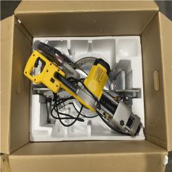 As-Is- DEWALT 15 Amp Corded 12 in. Double Bevel Sliding Compound Miter Saw