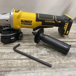 AS-IS DEWALT 20V MAX Cordless Brushless 4-1/2 in. Angle Grinder with Paddle Switch (Tool Only)