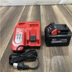 AS-IS Milwaukee 18-Volt Lithium-Ion REDLITHIUM FORGE Starter Kit with 8.0Ah Battery and Rapid Charger