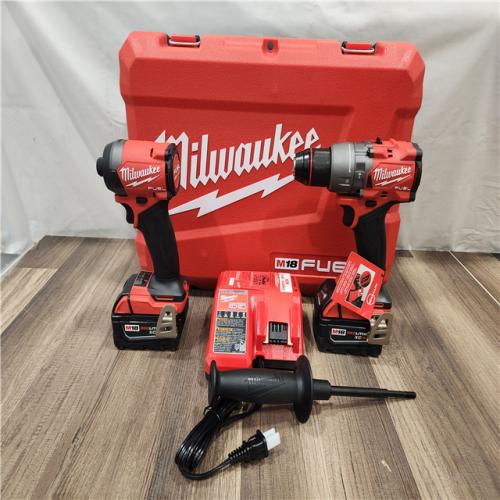 AS-IS- MILWAUKEE FUEL 18V Lithium-Ion Brushless Cordless Hammer Drill and Impact Driver Combo Kit