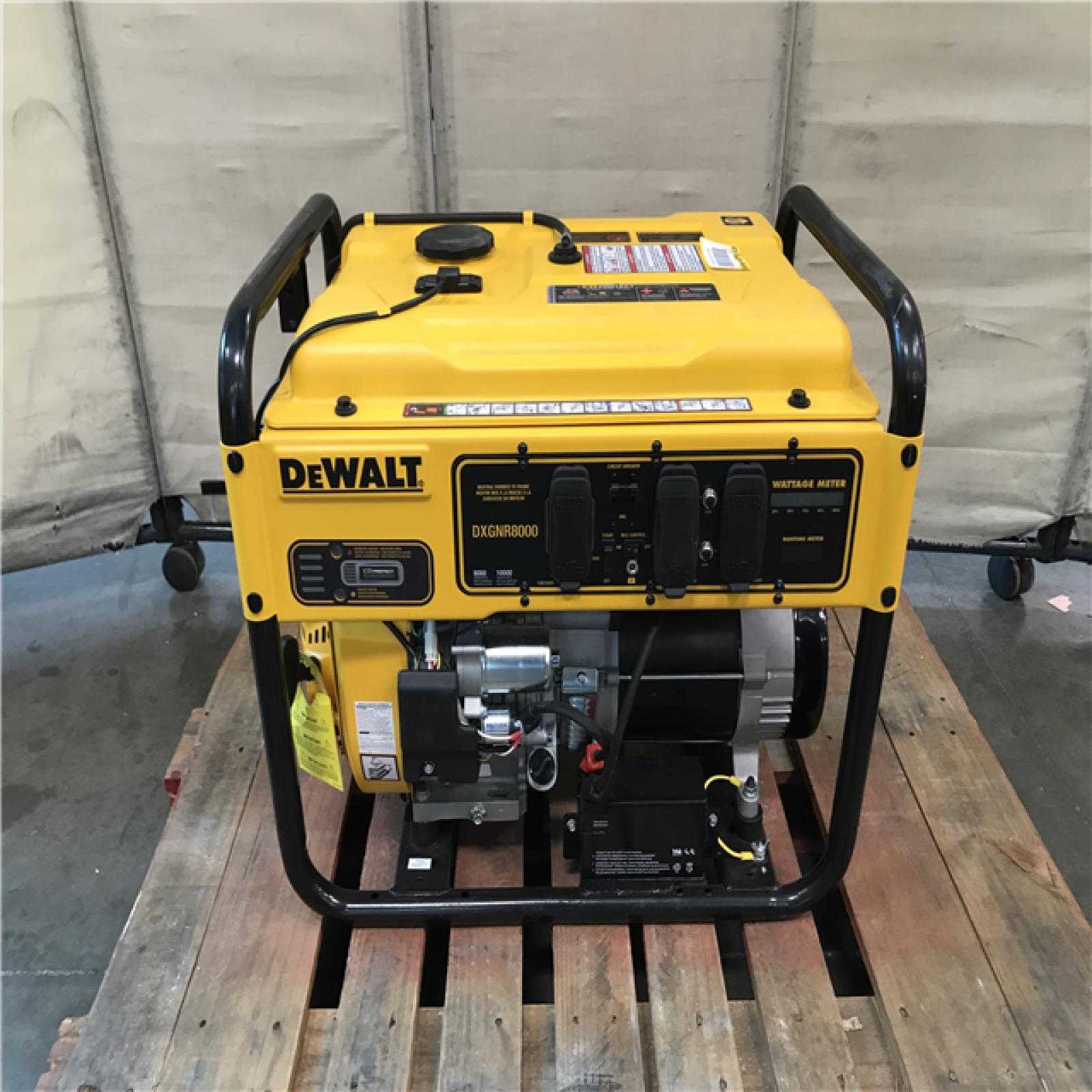 DEWALT 8,000-Watt Gasoline Powered Electric Start Portable Generator with Idle Control, GFCI Outlets and CO Protect DEWALT 8,000-Watt Gasoline Powered Electric Start Portable Generator with Idle Control, GFCI Outlets and CO Protect