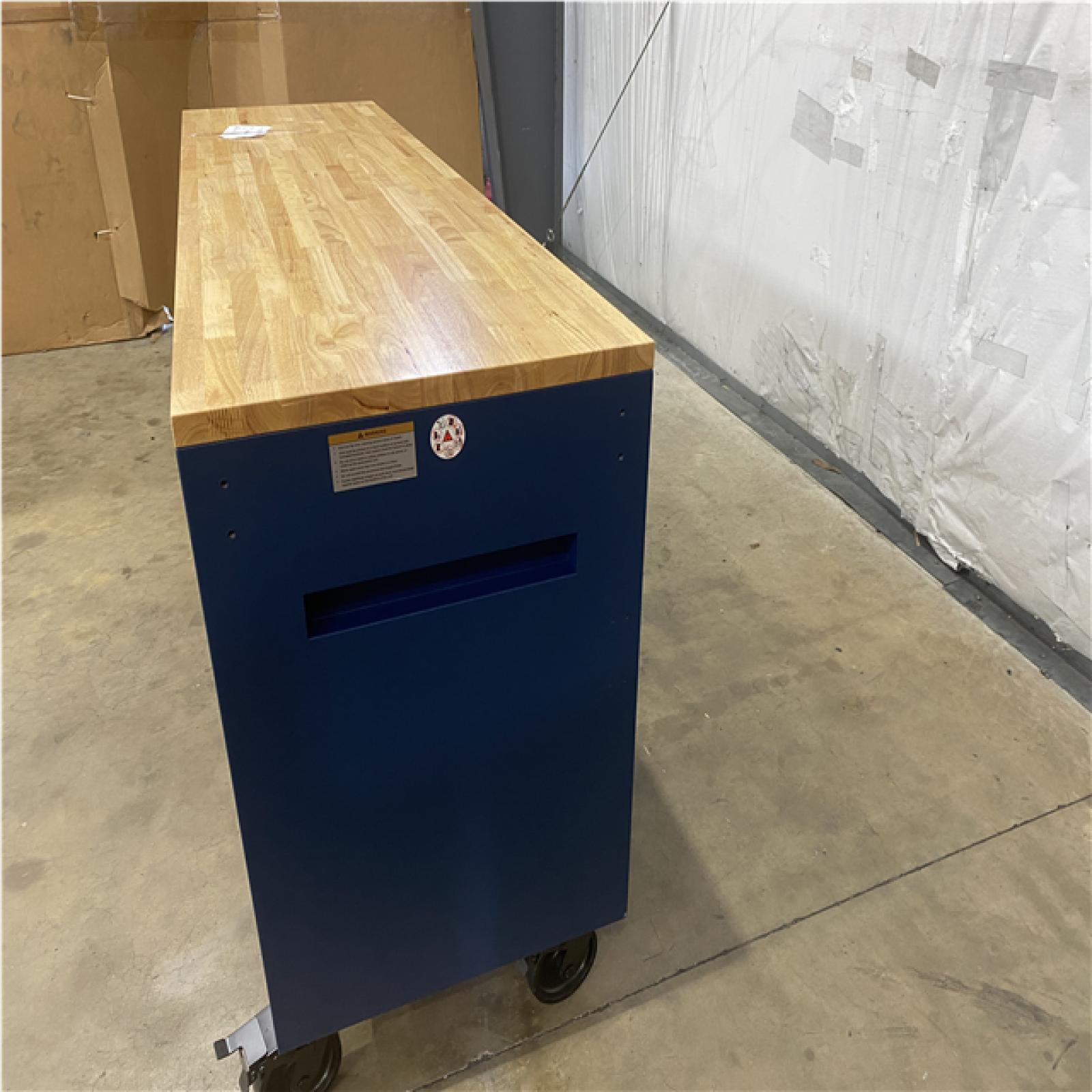 Houston Location - AS-IS home improvement pallet HUSKY 84 IN. 22 DRAWER MOBILE WORK BENCH