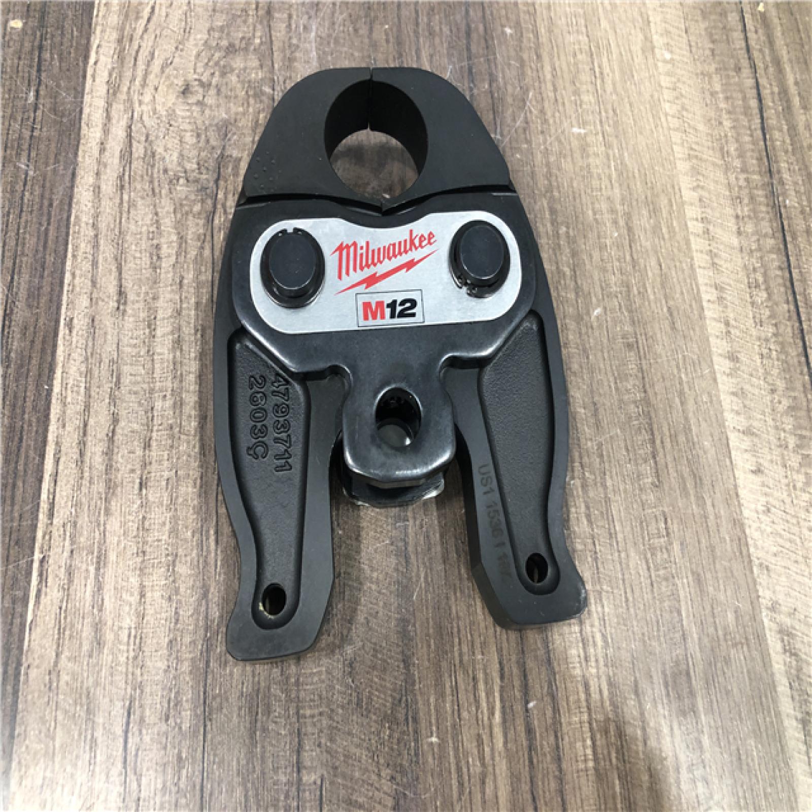 AS-IS Milwaukee 1 in. PEX Crimp Jaw for M12 FORCE LOGIC Press Tool