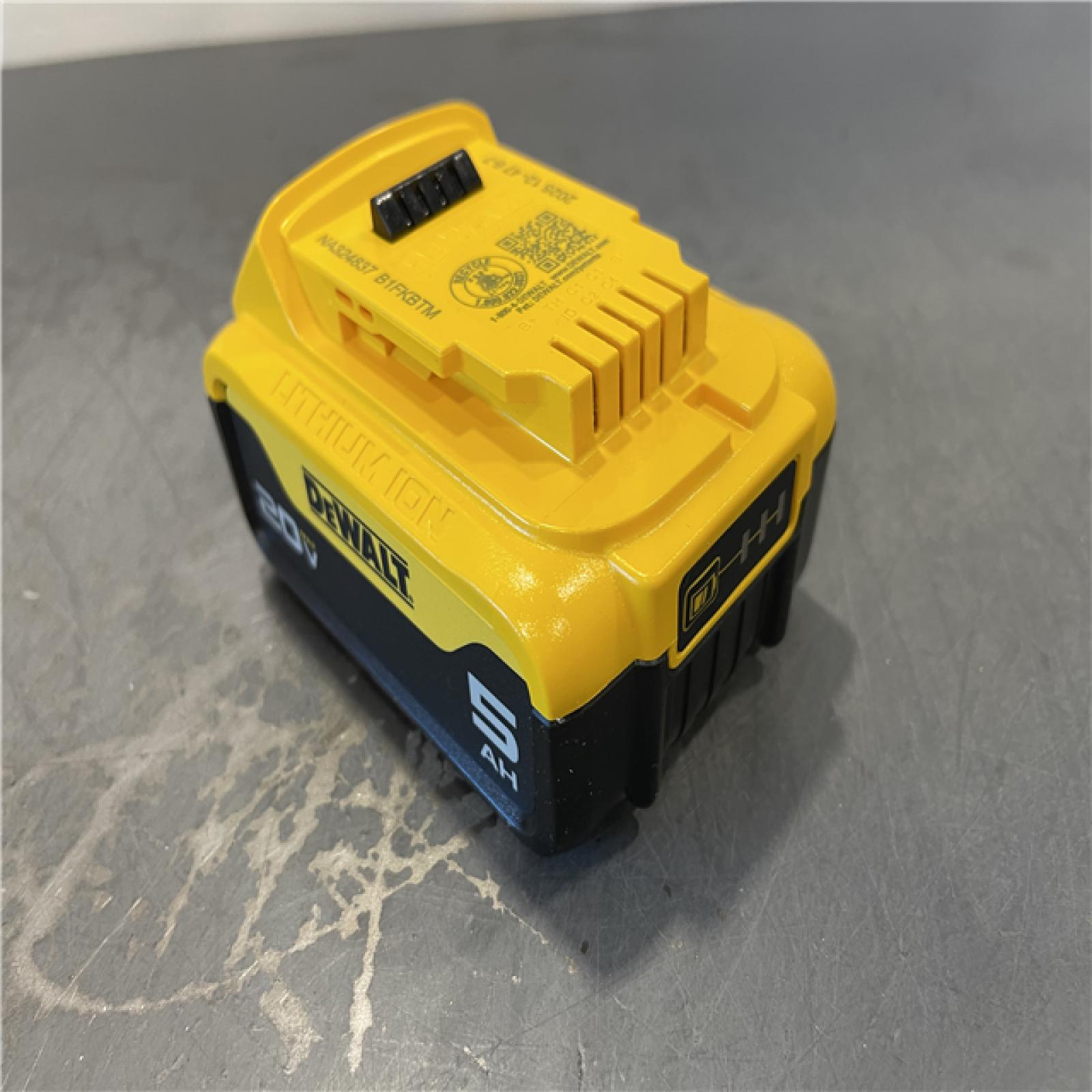 AS-IS - DEWALT 20-Volt Maximum XR 5.0 Ah Battery Pack and Charger