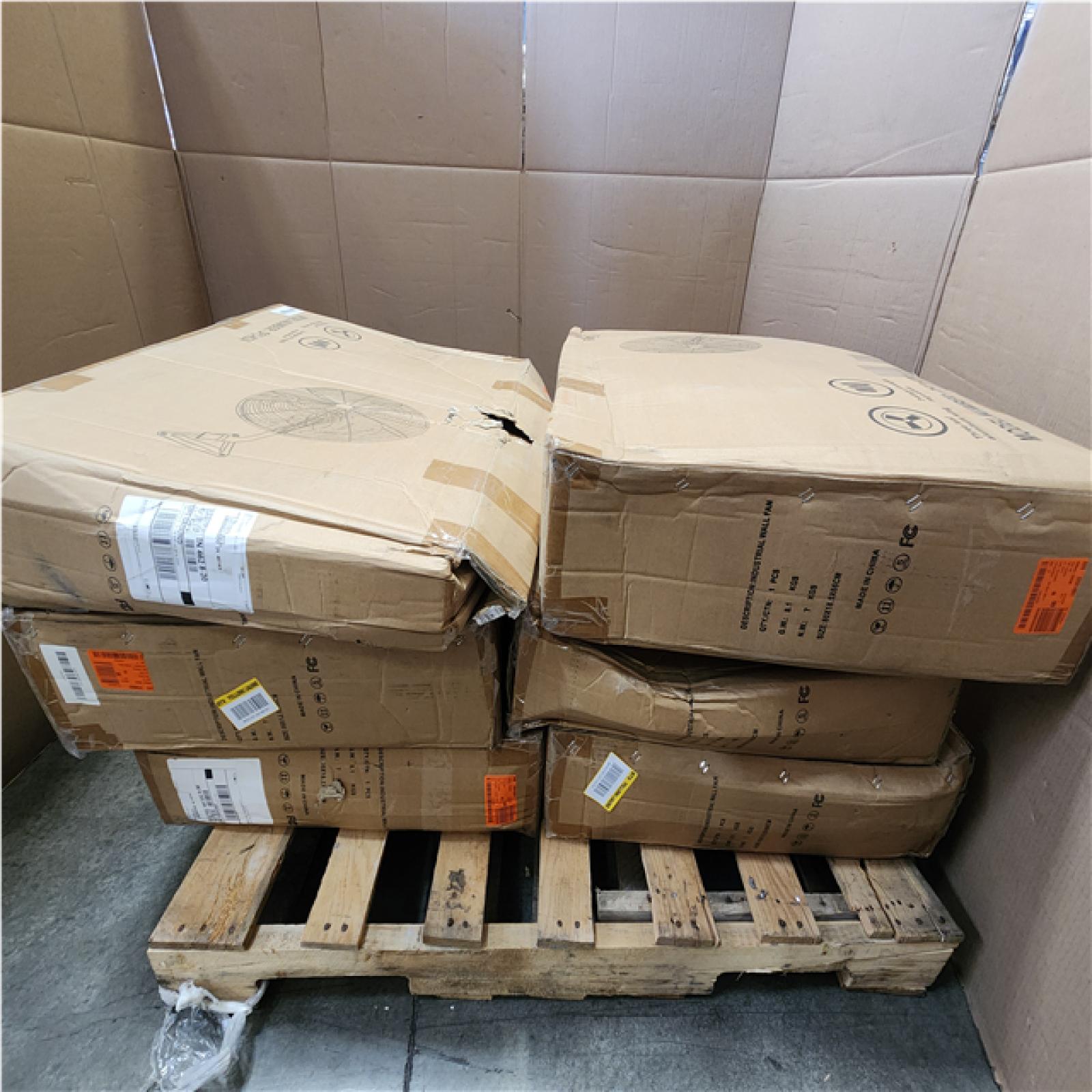 Phoenix LIKE NEW 24 in. Wall fan in Black Model# DFC-K24 Pallet of 6