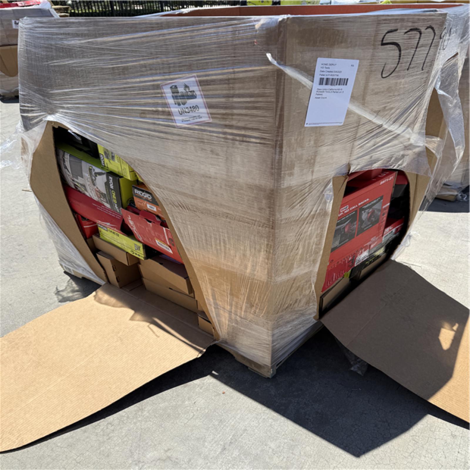 California AS-IS POWER TOOLS Partial Lot (3 Pallets) P-R057790