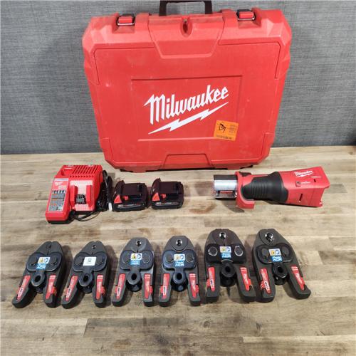 HOUSTON LOCATION - AS-IS Milwaukee 2922-22M M18 FORCE LOGIC Press Tool Kit W/ One-Key with 1/4 -7/8  Streamline ACR Jaws