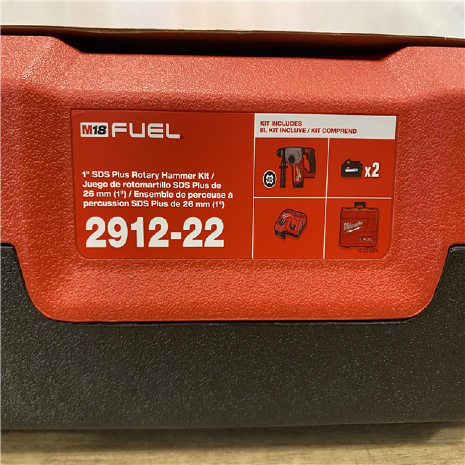 NEW! Milwaukee FUEL 18V Lithium-Ion Brushless 1 in. Cordless SDS-Plus Rotary Hammer Kit