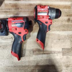 HOUSTON LOCATION - AS - IS Milwaukee FUEL 12-Volt Lithium-Ion Brushless Cordless Hammer Drill and Impact Driver Combo Kit