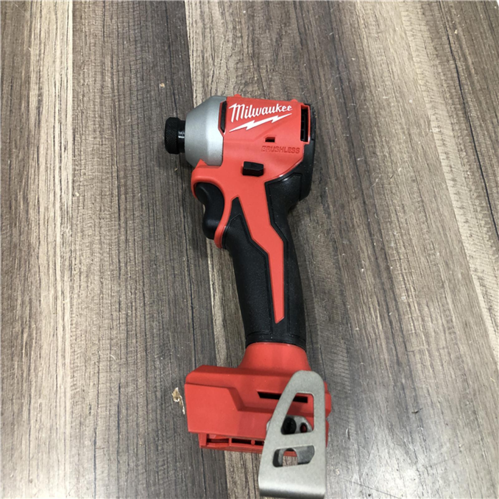AS-IS Milwaukee  18V Lithium-Ion Brushless Cordless 1/4 in. Compact Impact Driver (Tool Only)
