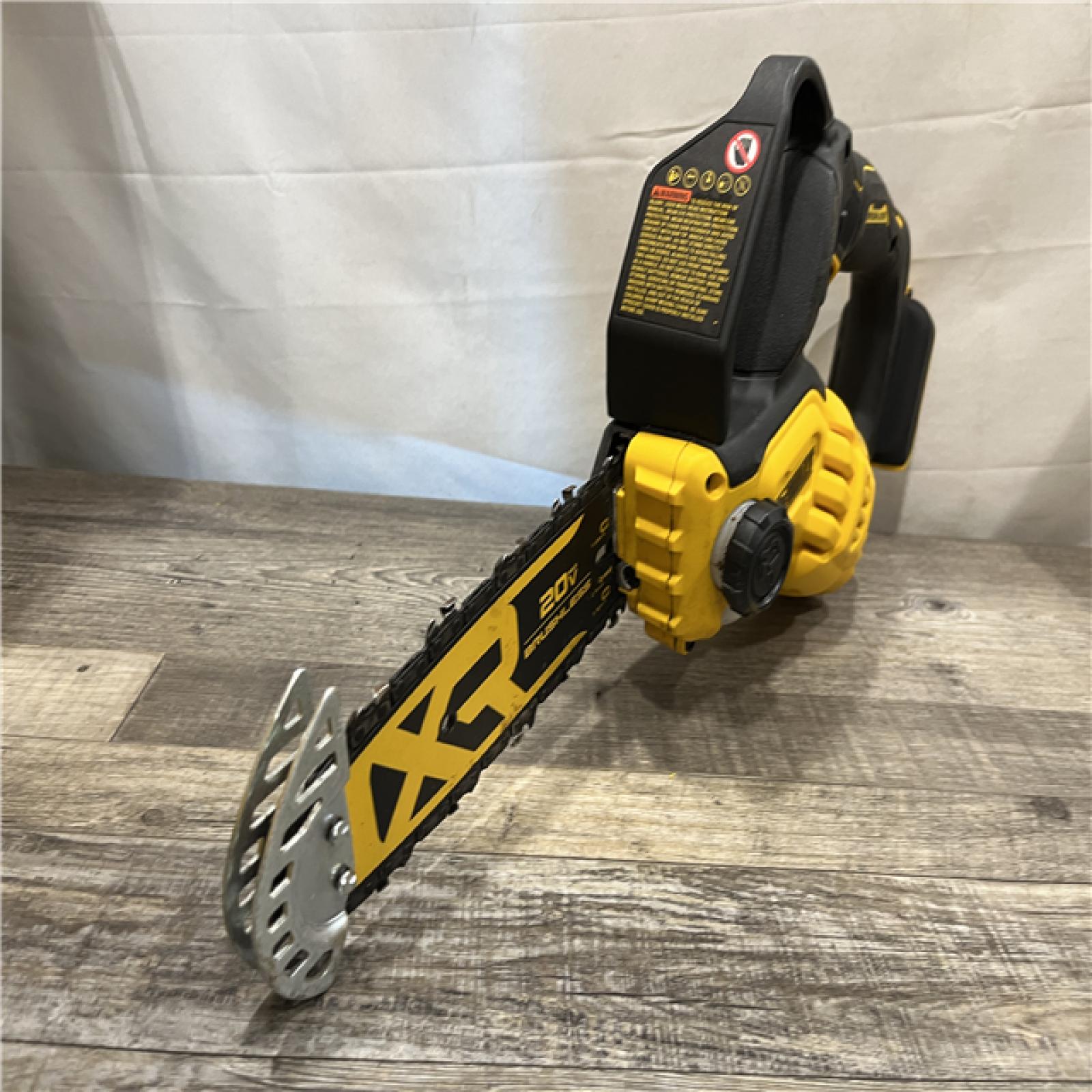AS-IS DEWALT 20V MAX 8 in. Brushless Cordless Battery Powered Pruning Chainsaw (Tool Only)