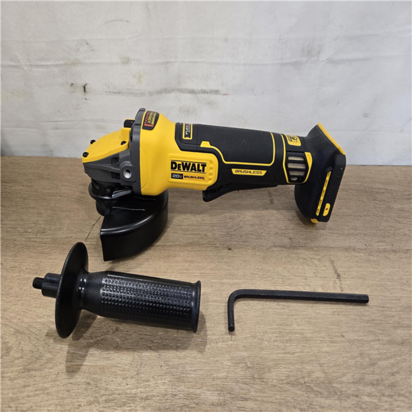 AS-IS DeWalt 20V MAX Cordless 4.5 - 5 in. Paddle Switch Angle Grinder (Tool Only)