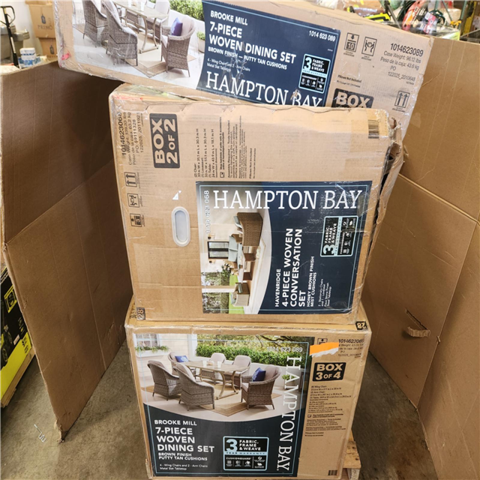 Phoenix Mixed Hampton Bay Woven Furniture Set