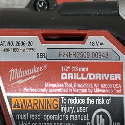 AS-IS Milwaukee 18V Lithium-Ion Cordless 1/2 in. Drill Driver Kit