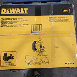 AS-IS  20V MAX Cordless 7-1/4 in. Sliding Miter Saw with (1) 20V Battery 4.0Ah