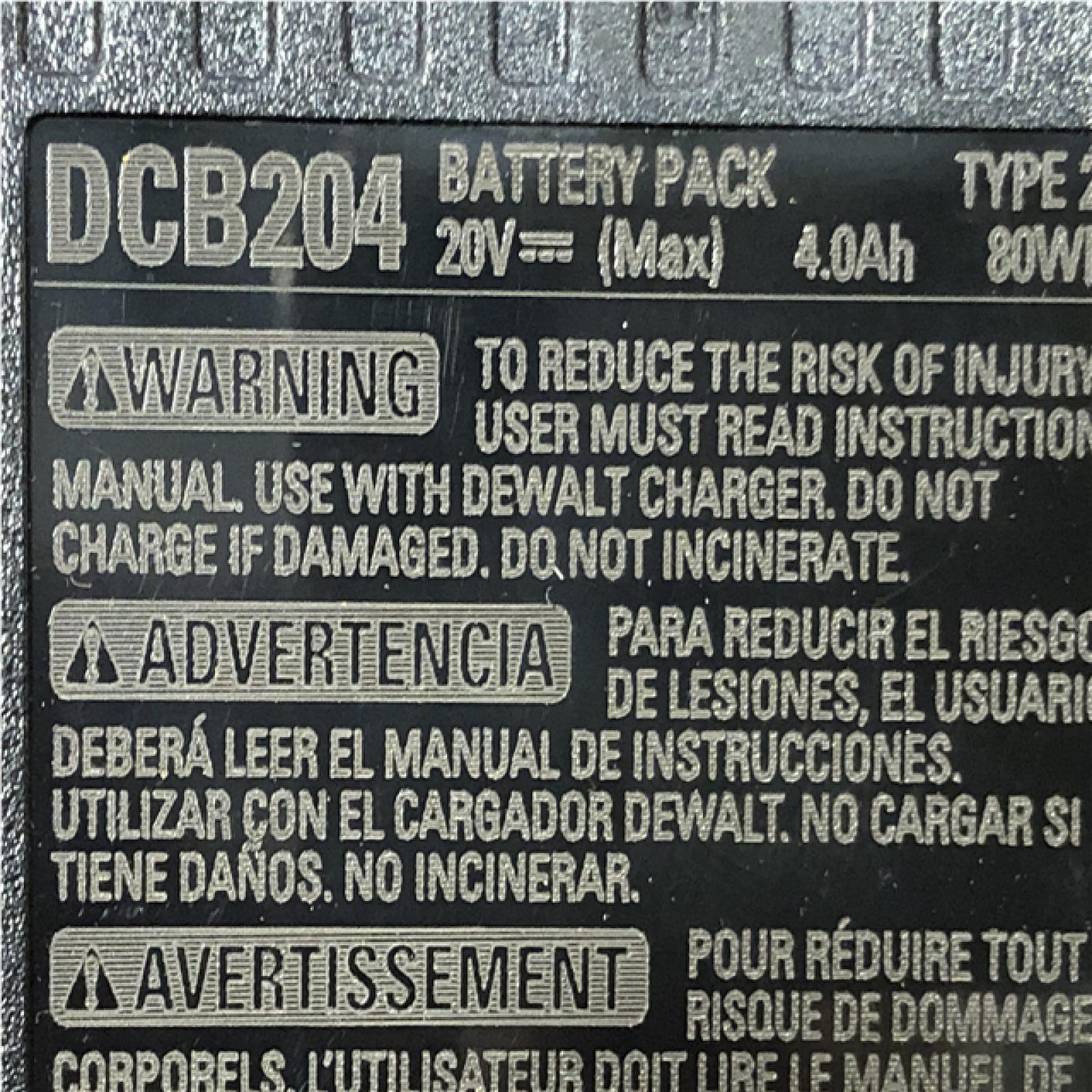 AS-IS DEWALT 20V MAX Premium Lithium-Ion 4.0Ah Battery Pack (2 Pack)