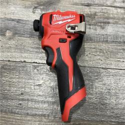 AS-IS Milwaukee 12-Volt Lithium-Ion Compact Brushless Cordless 1/4 in. Impact Driver Kit